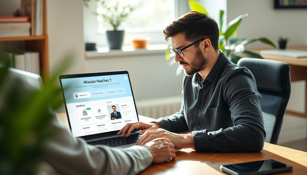 Freelance consultant utilisant la plateforme de freelancing Bizme.fr avec ChatGPT