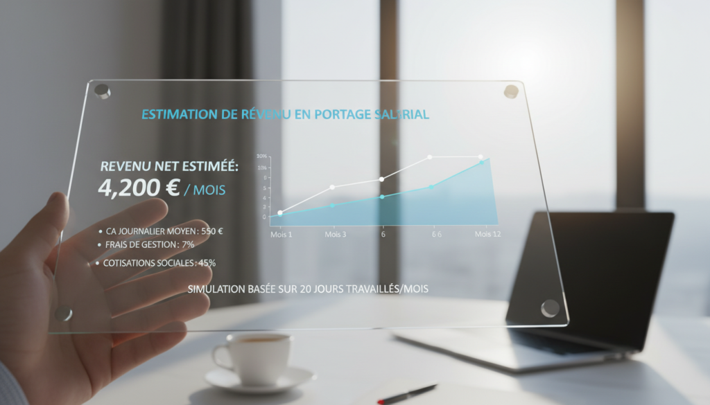 Estimation des revenus en portage salarial Estimation des revenus en portage salarial
