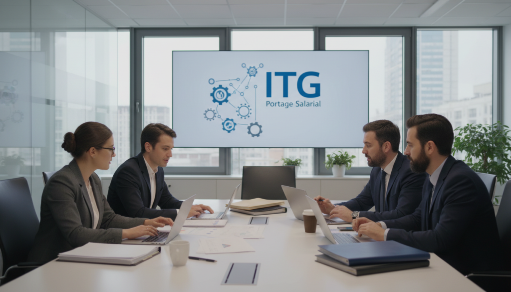 Image generation prompt for ITG portage salarial Image generation prompt for ITG portage salarial